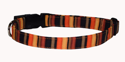 Fall Stripes Dog Collar