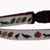 Fox and Leaves Dog Collar