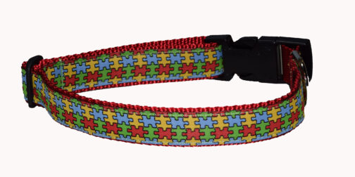 Puzzle Pieces Autism Dog Collar