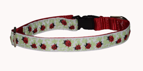 Ladybug Small Dog Cat Collar