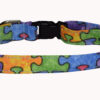 Autism Puzzle Pieces Cotton Dog and Cat Collar