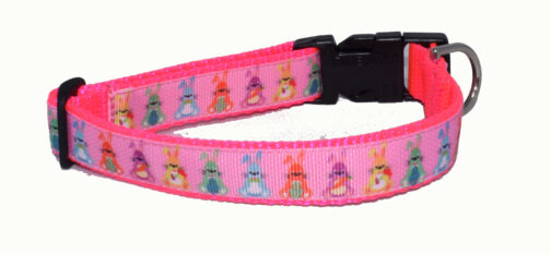 Easter Bunnies Pink Dog and Cat Collars