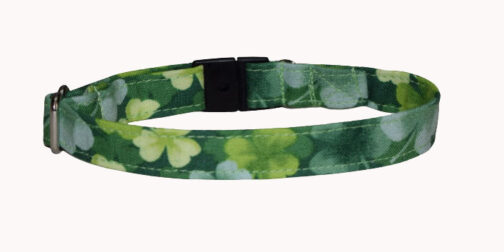 Shamrock Cotton Dog and Cat Collar