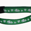 Shamrock White Dog and Cat Collar