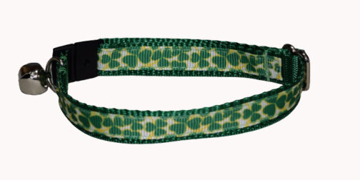 Shamrock White Yellow Dog and Cat Collar