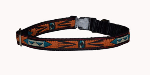 Southwest Tan and Black Dog and Cat Collar