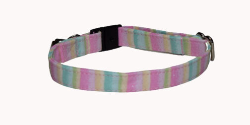 Stripes Pastel (Cotton) Dog and Cat Collar