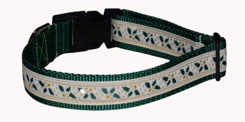 Ivy Green Christmas Dog Collar