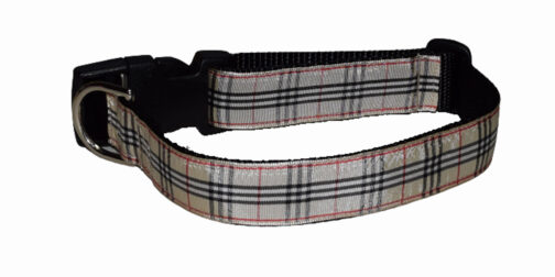 Plaid Blackberry Dog Collar