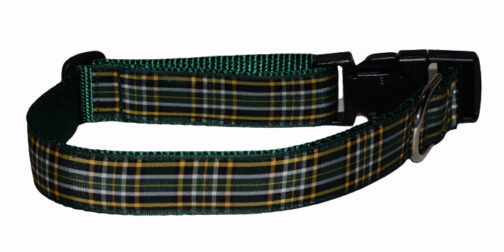 Plaid Irish National Dog Collar