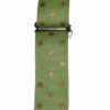 Wide Martingale Dots Gold Green