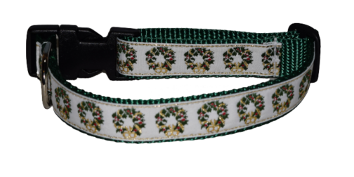 Wreaths Green Dog and Cat Collars