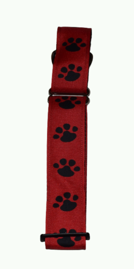 Paw Print Black Red